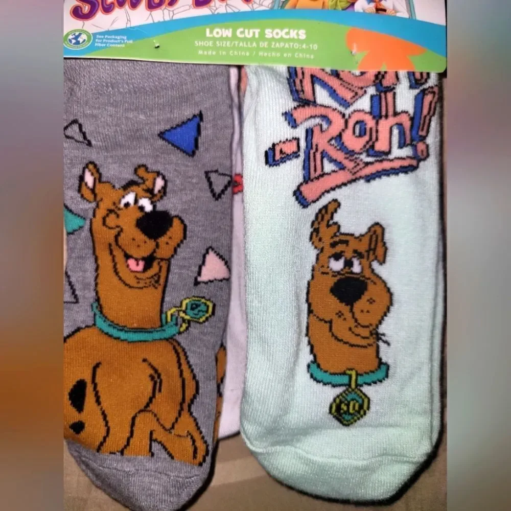 3 pair Scooby-Doo low cut socks